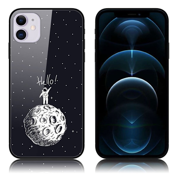 Fantasy iPhone 12 Pro / iPhone 12 skal - Rymdman Vit