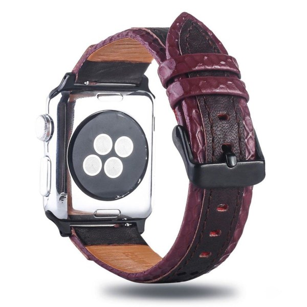 Apple Watch Series 4 40mm erstatnings urrem i lædermateriale - B Multicolor