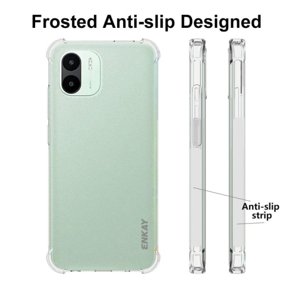 ENKAY klart faldsikkert etui til Xiaomi Redmi A1 Transparent