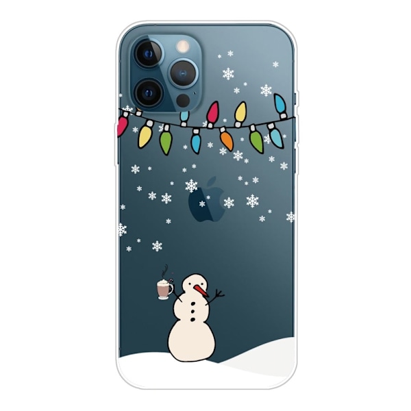 Juleveske til iPhone 14 Pro - Snømann Og Snømann White