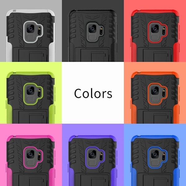 Samsung Galaxy S9 Plus anti-slip cool dæk Mønster TPU etui - Sort Black