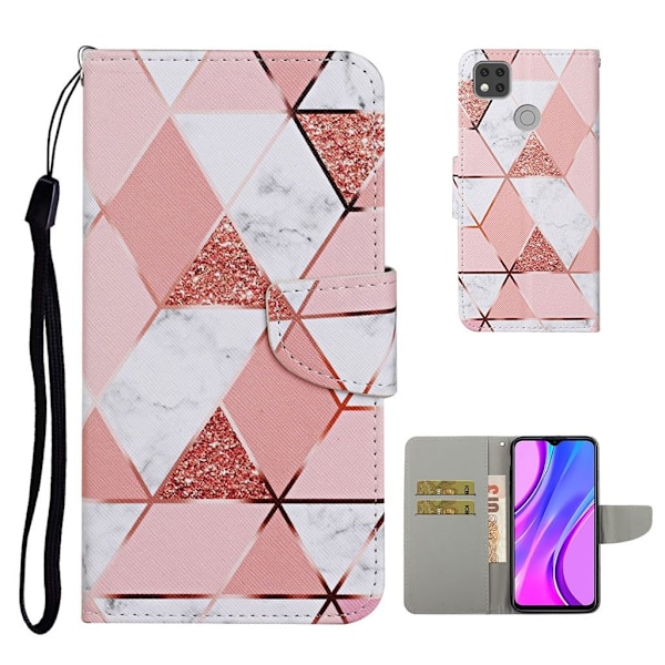 Wonderland Xiaomi Redmi 9C fodral -Rosa Rosa