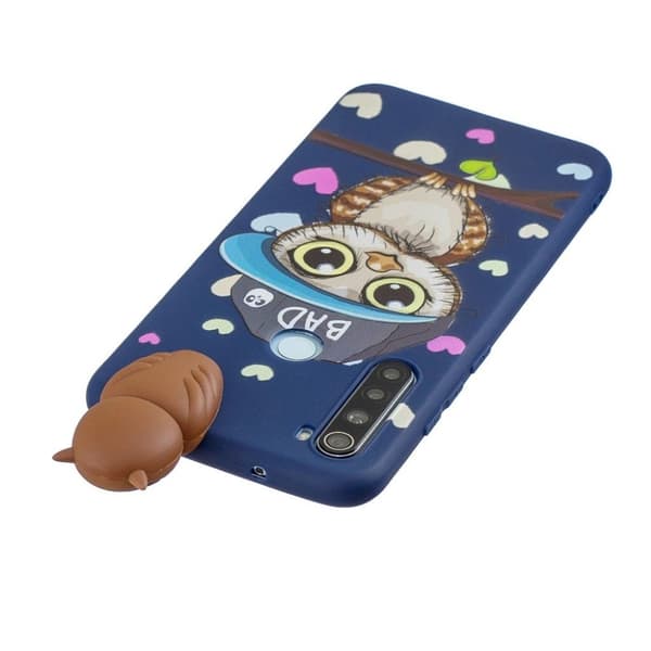 Cute 3D Samsung Galaxy A21 deksel - Mann Owl Multicolor
