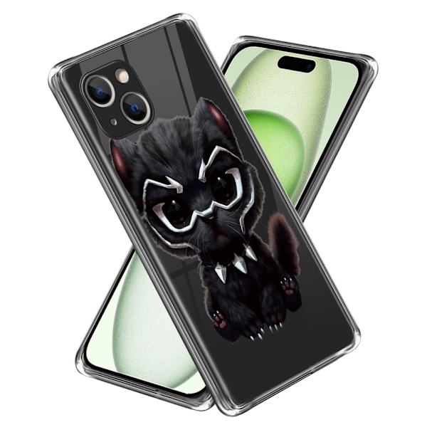 Deco iPhone 15 Plus deksel - Svart Katt Black