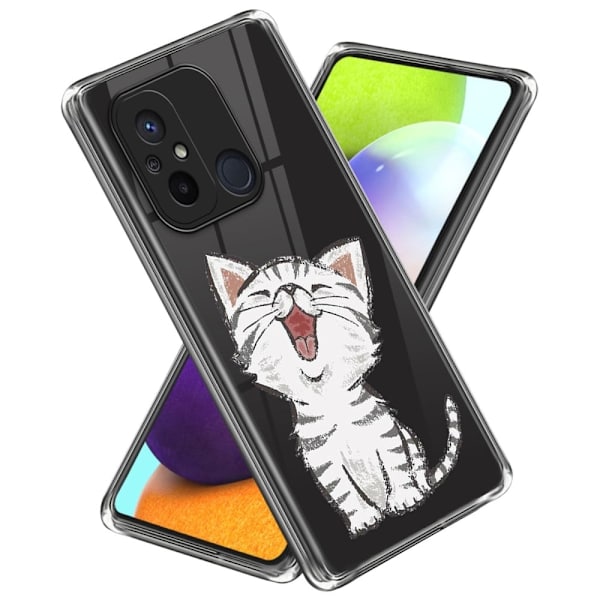 Deco Xiaomi Redmi 12C deksel - Katt White