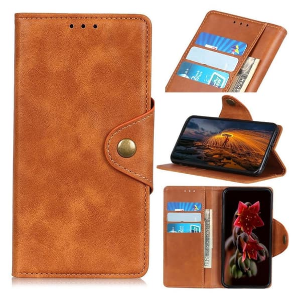 Alpha Huawei Nova 6 nahkainen läppäkotelo - Ruskea Brown