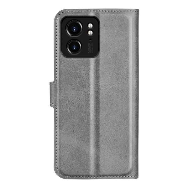 Lompakko Nahkakotelo For Motorola Edge 40 - Harmaa Silver grey