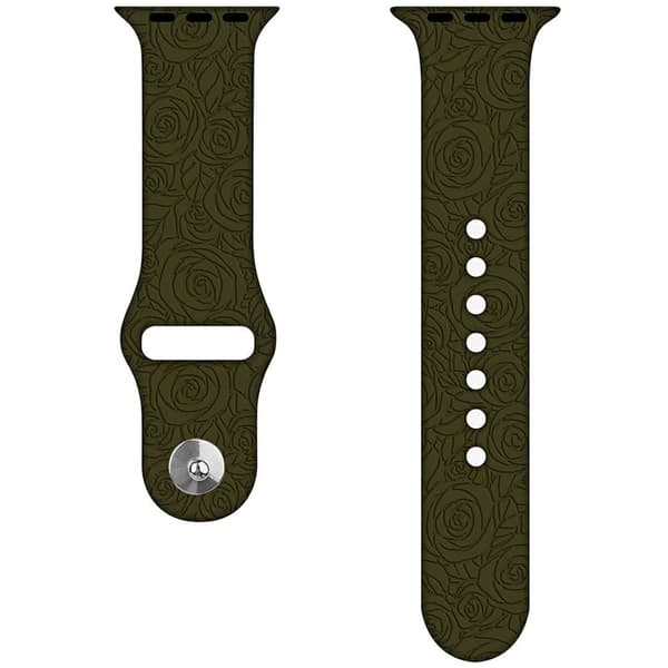 Silikonerem til Apple Watch Series 41mm - 40mm - 38mm - Rosa Khaki Black