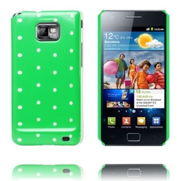 Dots & Colors (Grön) Samsung Galaxy S2 Skal Grön