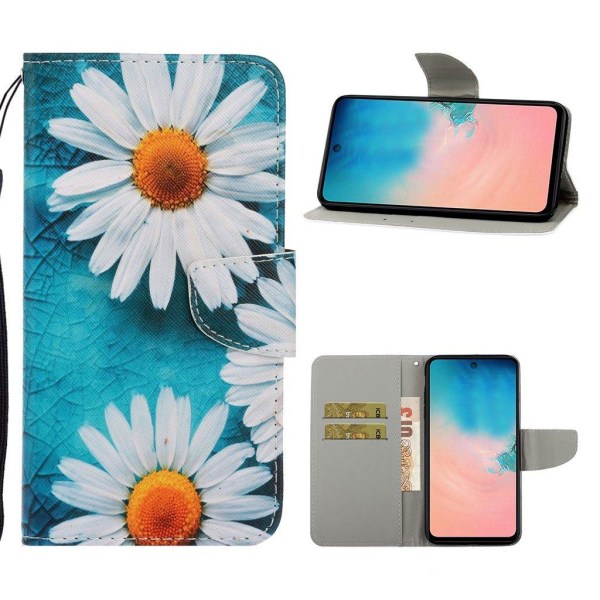 Wonderland Samsung Galaxy Note 20 Flip Etui - Hvide Blomster White