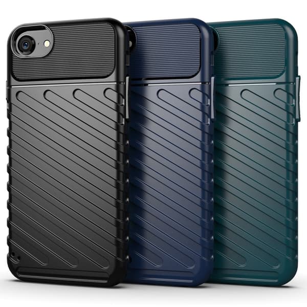 Thunder iPhone SE 2020 / iPhone SE (2022) / iPhone 7 kotelot - Musta Black