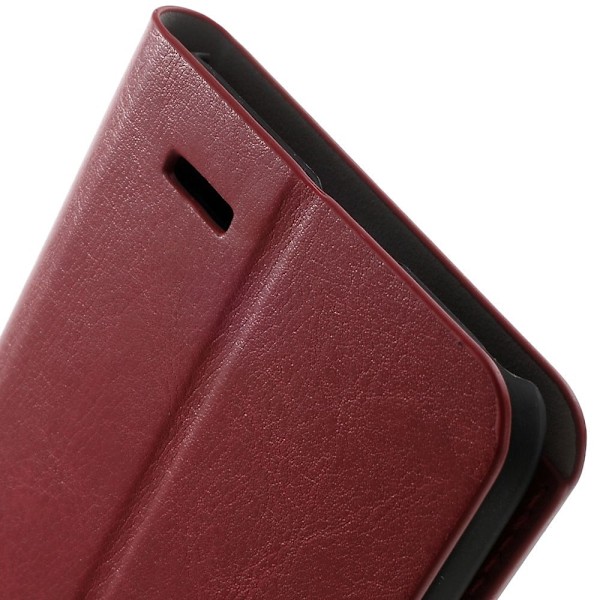 Mankell Huawei Ascend G7 Läder Flip Fodral - Röd Röd