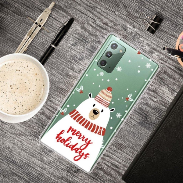 Christmas Samsung Galaxy Note 20 case - Merry Holidays White