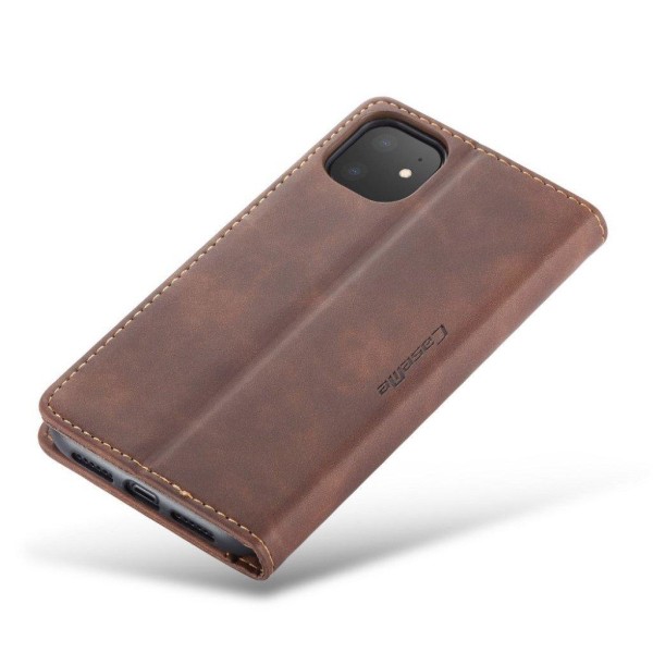 CaseMe iPhone 11 vintage etui - Brun Brown