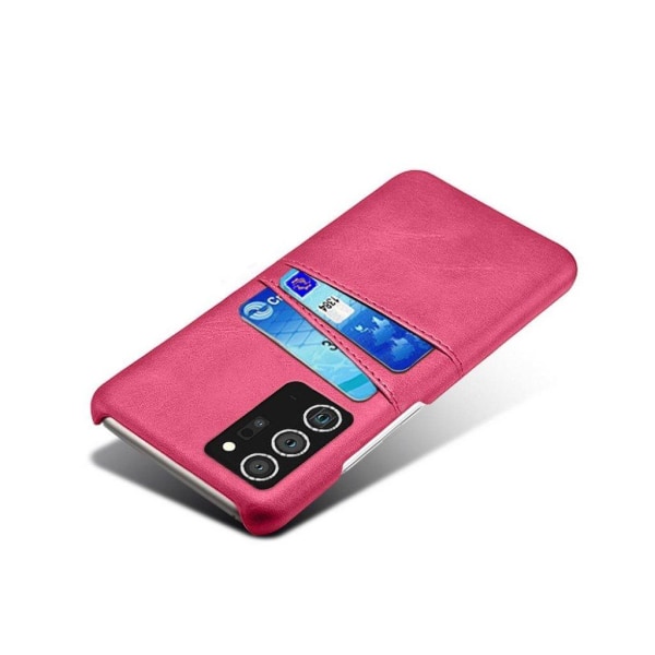 Dual Card Etui Samsung Galaxy Note 20 Ultra - Rose Pink