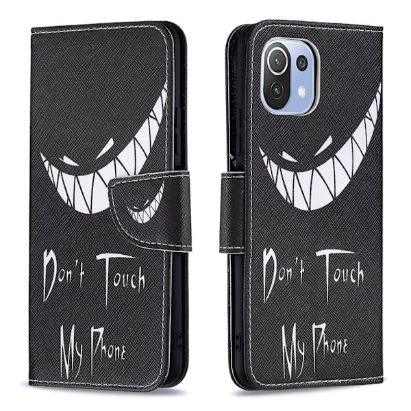 Wonderland Xiaomi 11 Lite 5g Ne / Mi 11 Lite 5g / 11 Lite Flip Etui - Don't Touch My Phone Black
