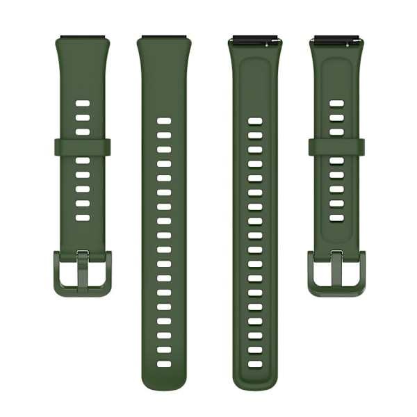 Huawei Band 7 klockarmband i silikon - Militärgrön Grön
