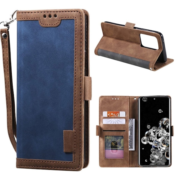 Suburbian läder Samsung Galaxy S20 Ultra fodral - Silver/Grå Silvergrå