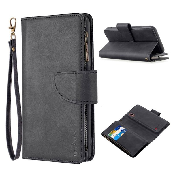 Premium Wallet Samsung Galaxy M10 / A10 kotelot - Musta Black