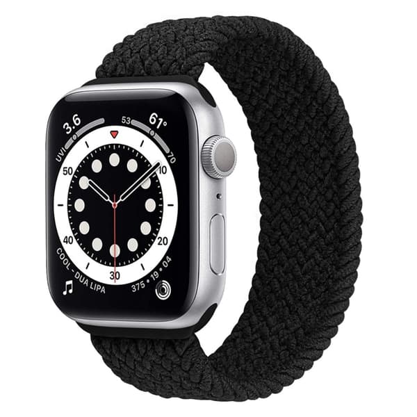 Apple Watch (41 mm) elastisk klokkerem - Svart / Størrelse: S Black