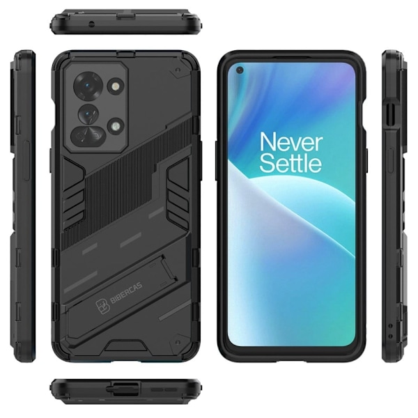 Shockproof Hybrid Suojakuori With A Modern Touch For OnePlus Nord 2t - Musta Black