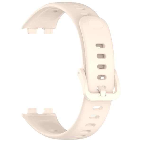 Huawei Band 10 Udskiftning af urrem Blød silikone blank armbånd - Stjernelys White
