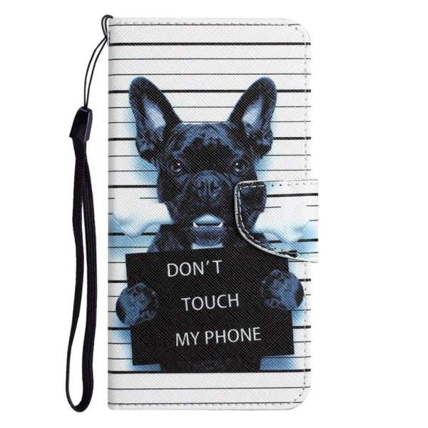 Wonderland Samsung Galaxy A23e Flip Etui - Don't Touch My Phone Black