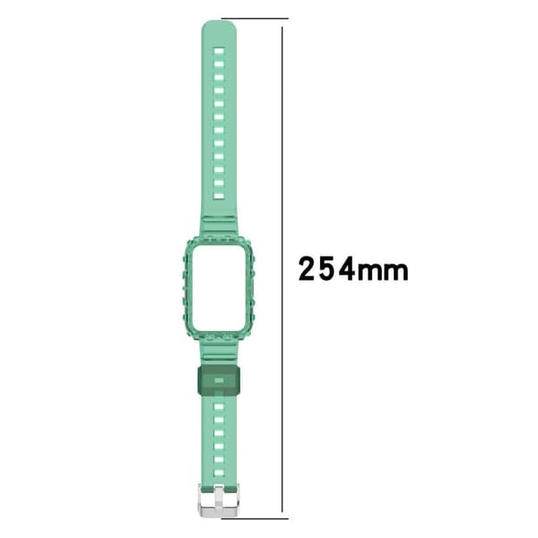 Xiaomi Mi Band 7 Pro klar integreret silikoneurrem og etui - Transparent Transparent