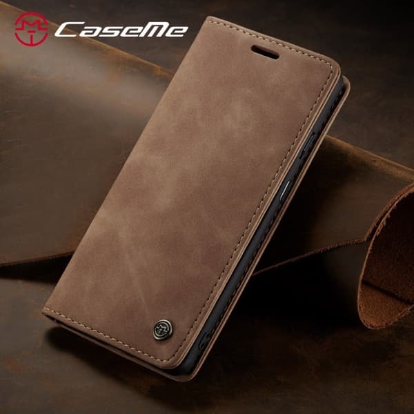 CaseMe OnePlus 7 Vintage Etui - Brun Brown