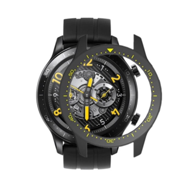 Realme Watch S Pro dual color watch frame with scale - Black / Y Svart