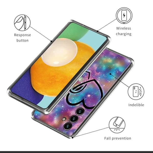 Deco Samsung Galaxy A35 cover - Hjerte Til Hjerte Multicolor