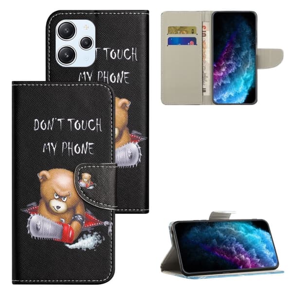 Wonderland Xiaomi Redmi 12 Flippetui - Bjørn Black