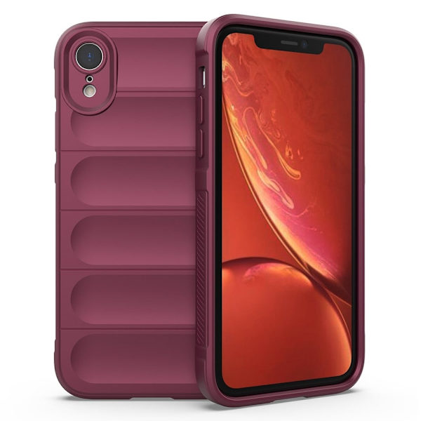 Deksel med mykt grep for iPhone Xr - Vinrød Red