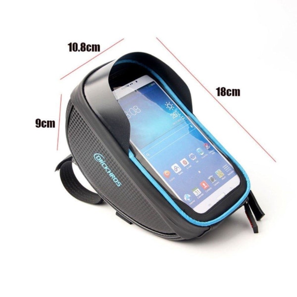 DRCK HROS waterproof bicycle bike pouch + sun visor - Blue Blue