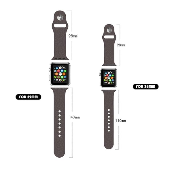 Apple Watch (41mm) enfärgat mönsterarmband i silikon - Vit Ros Vit