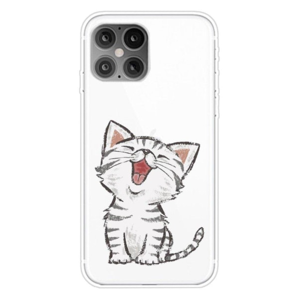 Deco iPhone 12 Pro / iPhone 12 kotelot - Kissa White