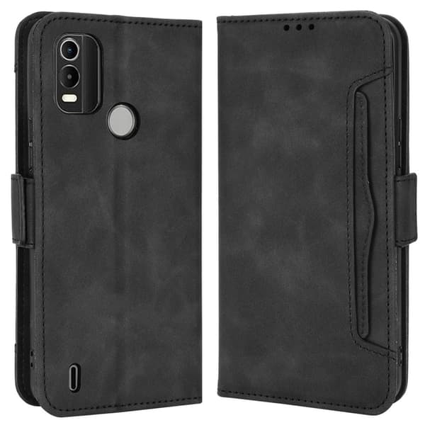 Nokia C21 Plus moderni nahkainen lompakkokotelo - Musta Black