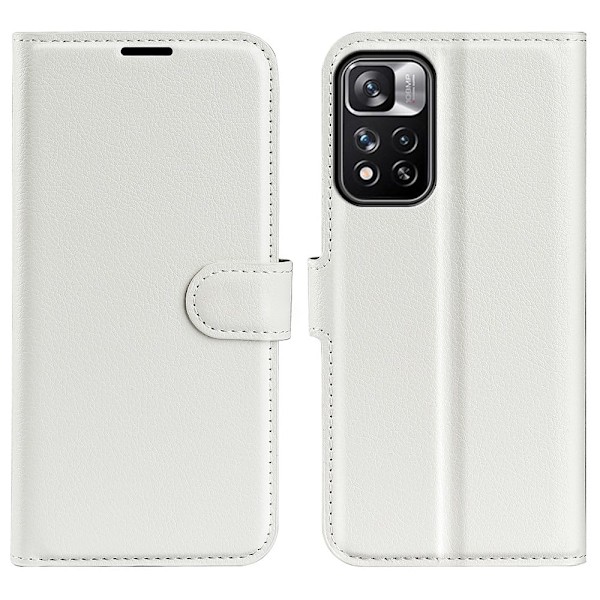 Classic Xiaomi Redmi Note 11 Pro Plus 5G flip kuoret - Valkoinen White