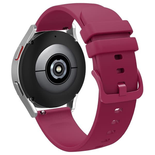 20 mm universellt enkelt klockarmband i silikon - Mörklila Lila