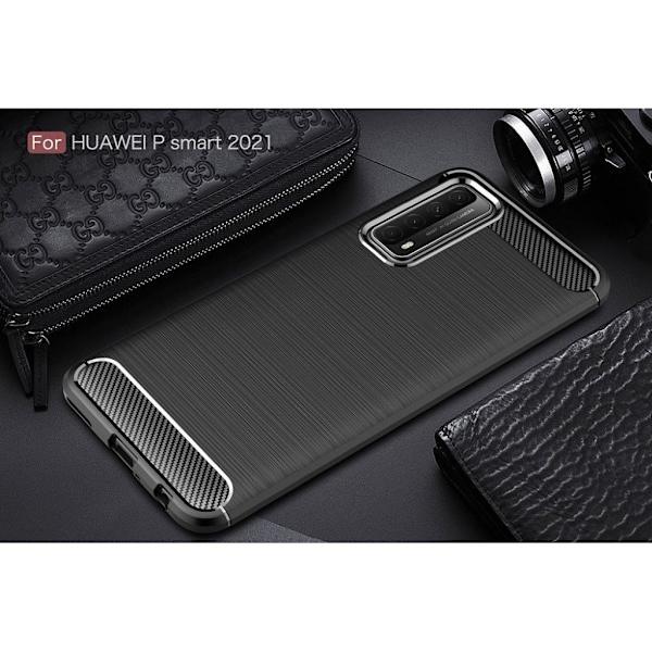 Carbon Flex etui - Huawei Y7A / P Smart 2021 - sort Black