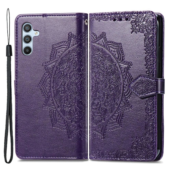 Mandala Samsung Galaxy A54 Flip Fodral - Lila Lila