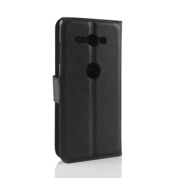 Sony Xperia XZ2 Compact Etui laget av kunstlær og silikon – Svart Black