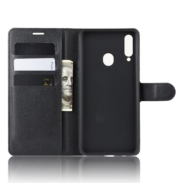 Classic  Samsung Galaxy A20s flip etui - Sort Black