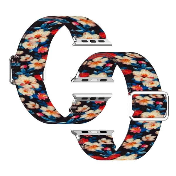 Apple Watch Series 6 / 5 44mm urrem med mønsterprint - Rhododendron Multicolor