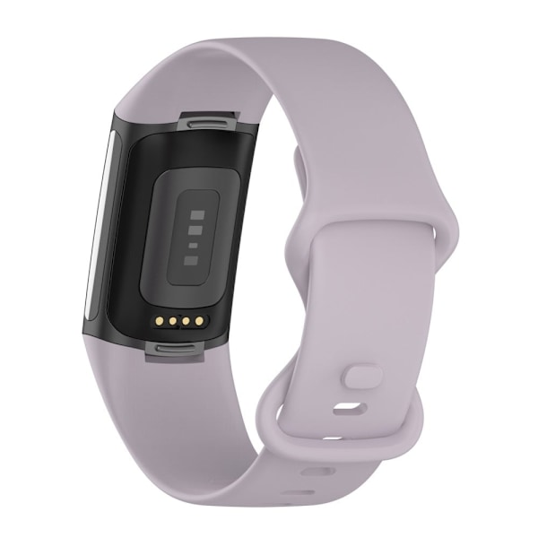 Fitbit Charge 5 yksinkertainen TPU-kellohihna - Vaaleanvioletti / Koko: L Purple