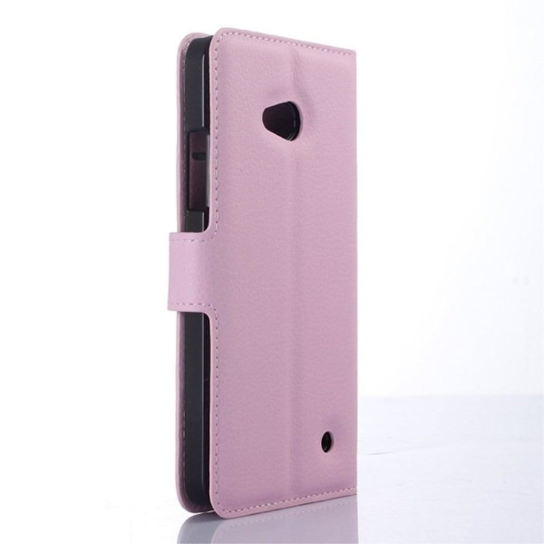 Moen Microsoft Lumia 640 Læder Etui med Kortholder - Pink Pink