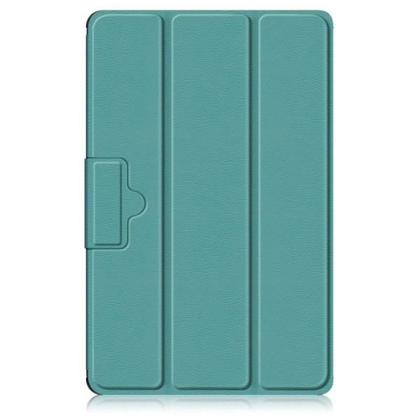 Tri-fold Leather Stand Case for Lenovo Tab M10 (Gen 3) - Blackis Green