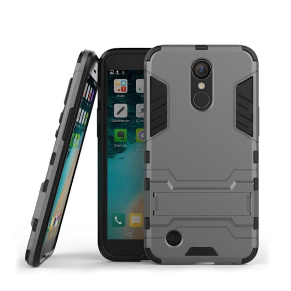 LG K10 2017 Kul Guard TPU Etui - Grå Silver grey