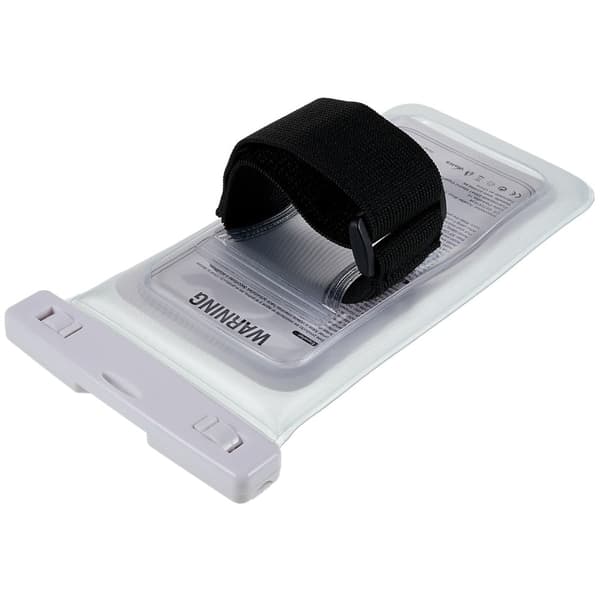 Universal waterproof bag with lanyard for 6-inch smartphone - White White