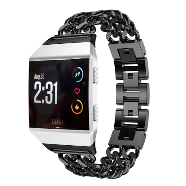 Fitbit Ionic Kedje klockband - Svart Svart